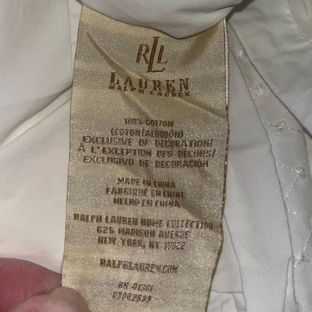Vintage Pair Ralph Lauren King White Shams
